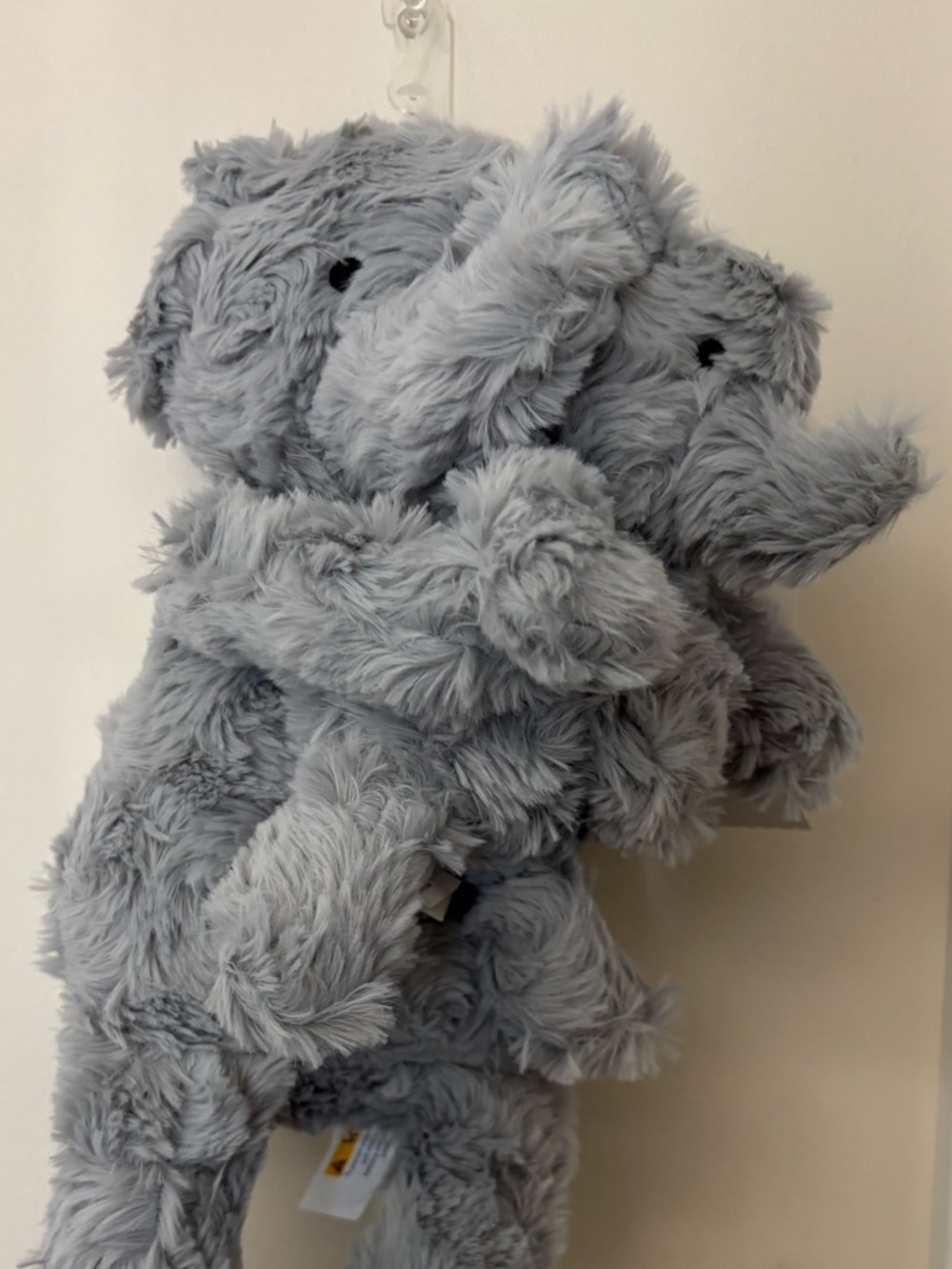 Target Gray Plush Elephant Tag Trio
